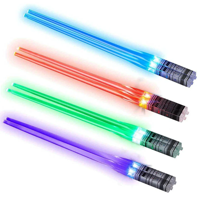 Christmas sale light up lightsaber chopsticks