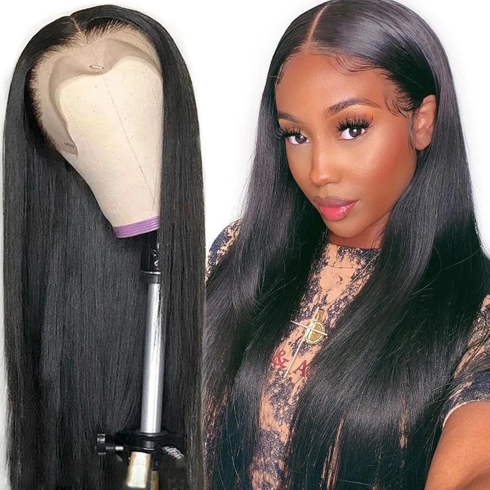 US Mall Lifes® | New Lace Front High-Density Hair Wigs Straight Pre Plucked Hairline Baby Hair US Mall Lifes