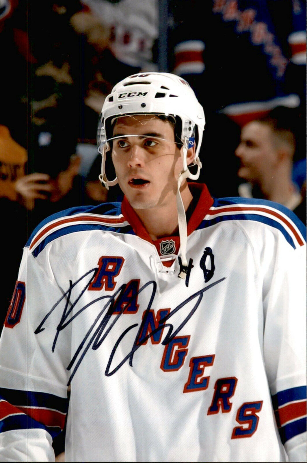 Brandon Mashinter SIGNED 4x6 Photo Poster painting NEW YORK RANGERS