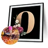 Diamond Painting-DIY Full Round Drill Letter O