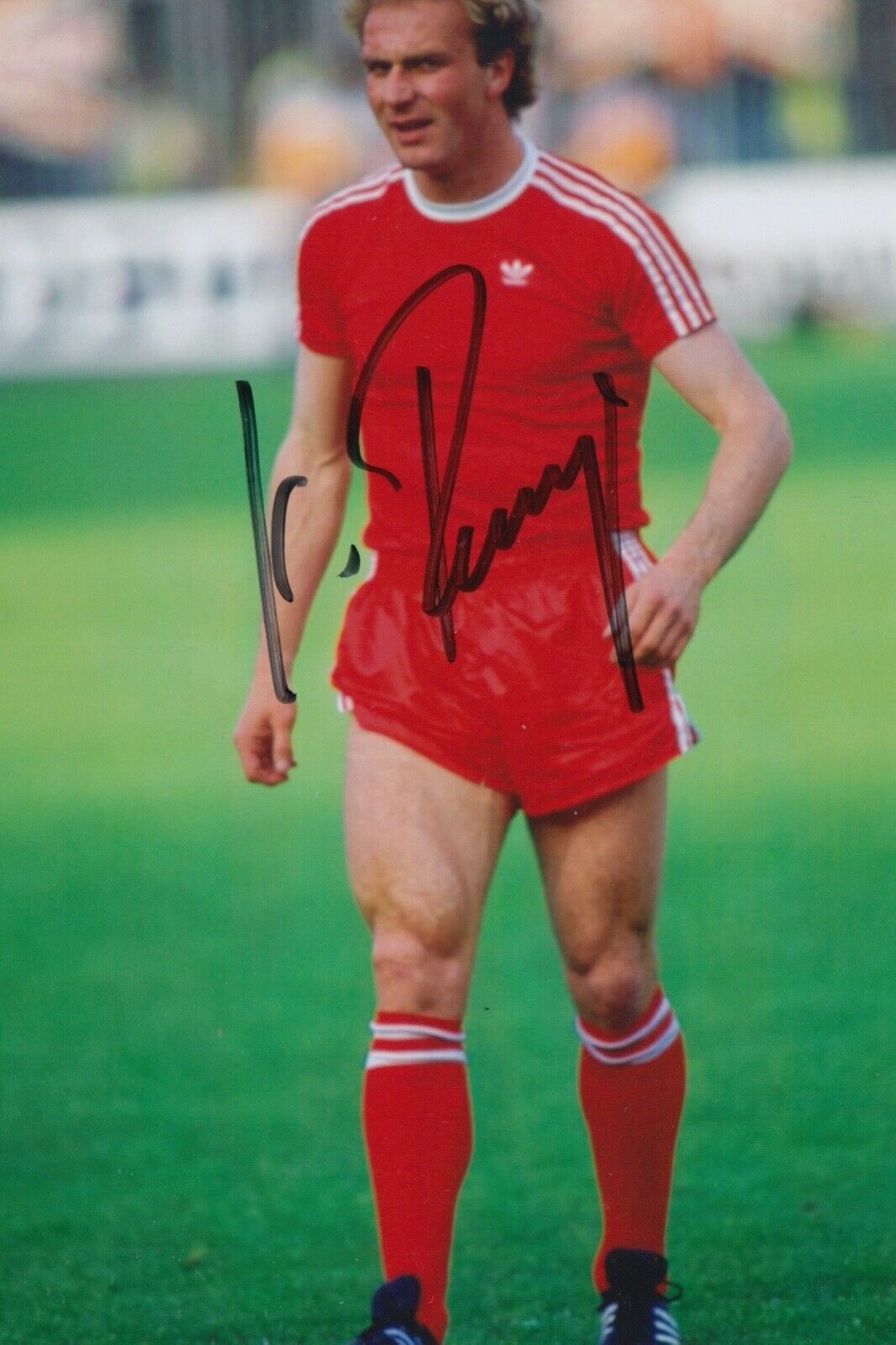 KARL-HEINZ RUMMENIGGE HAND SIGNED 6X4 Photo Poster painting - FOOTBALL AUTOGRAPH - GERMANY 1.