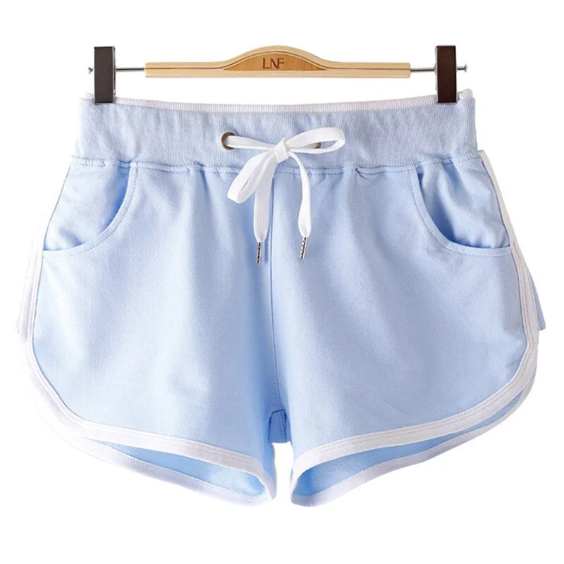 7 color 100% cotton new women shorts running sports panties sexy biker shorts female gym clothing drop shipping