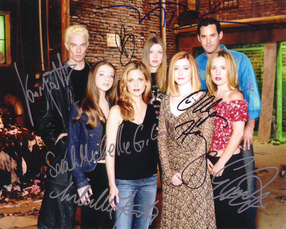 BUFFY THE VAMPIRE SLAYER CAST AUTOGRAPH SIGNED PP Photo Poster painting POSTER