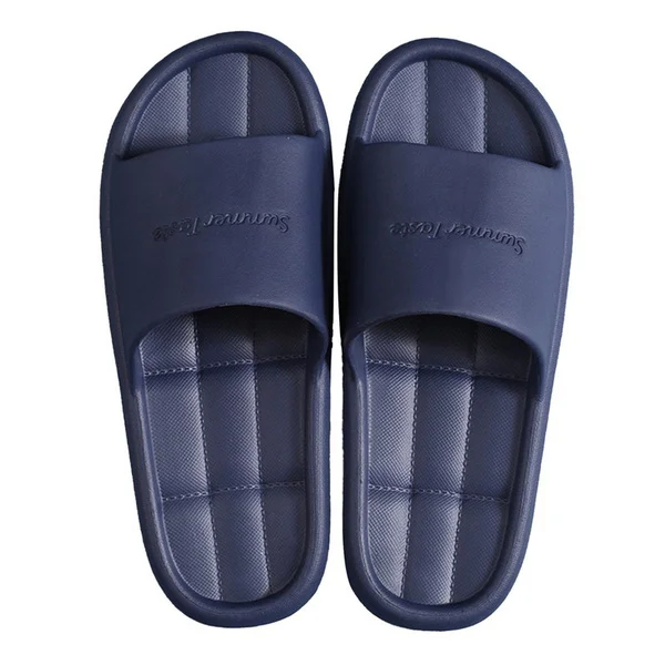 New Trending Couples Slipper Soft Home Slippers Indoor Non-Slip Sandals Anti-Slip Thick Sole Summer Slippers for Women Men Plus Size