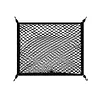Black Motorcycle Luggage Strap Large Capacity Stretchable Storage Net with Hook for Secures Various Luggage Helmets Small Item