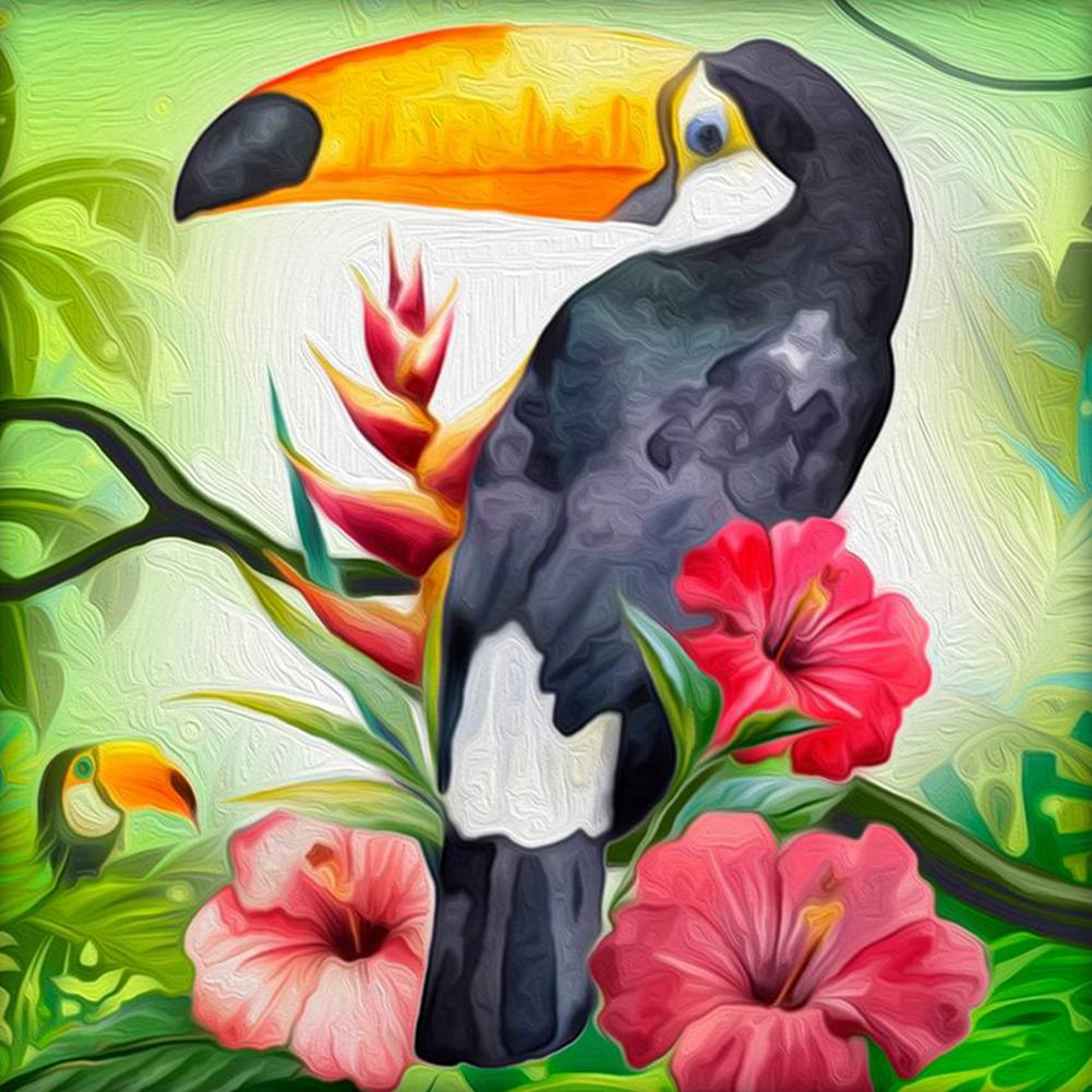 

Parrot - Round Drill Diamond Painting - 30x30cm, 501 Original