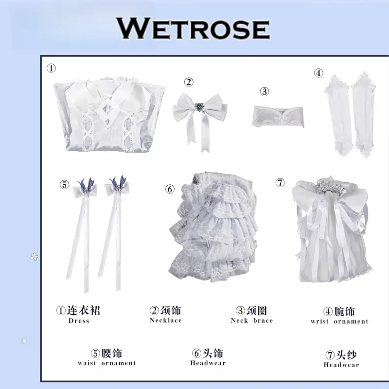 [Wetrose] Pre-Order Azur Lane HMS Cheshire Wedding Dress Bride Game Outfit Cosplay Costume