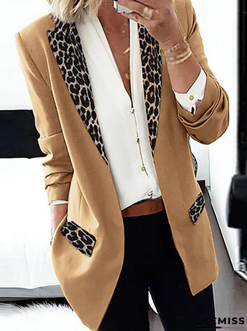 Shift Work Leopard Long Sleeve Outerwear | EGEMISS