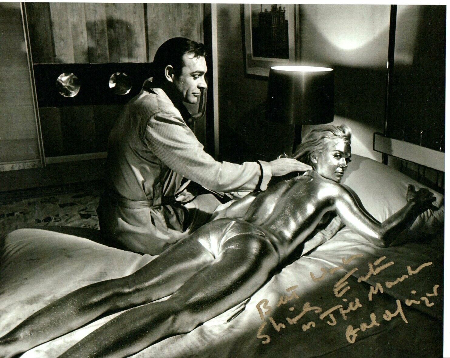 Genuine Hand Signed Shirley Eaton Goldfinger Autograph 10-8 Photo Poster painting James Bond COA