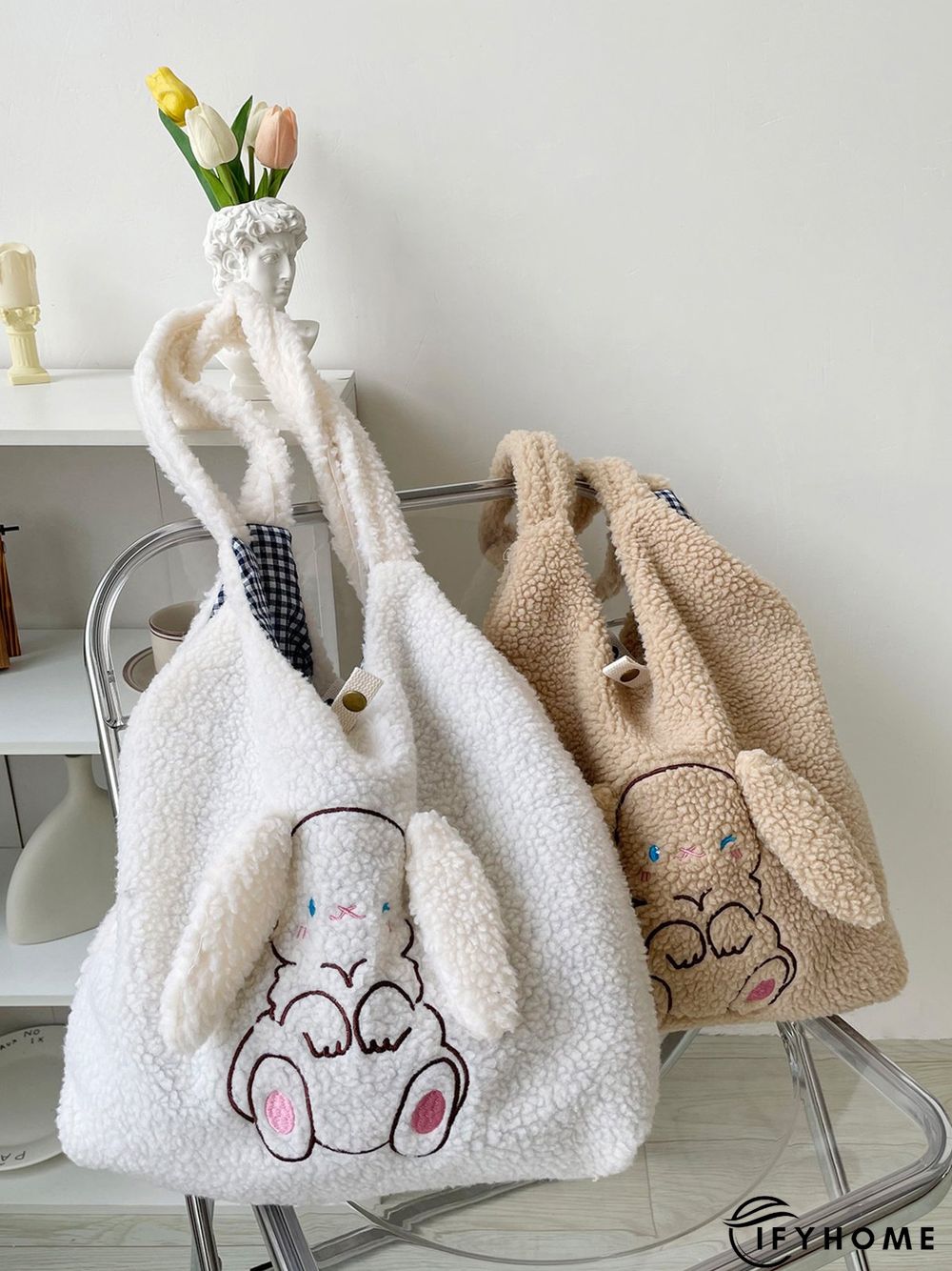 Plush New Year Cute Rabbit Shoulder Bag | IFYHOME