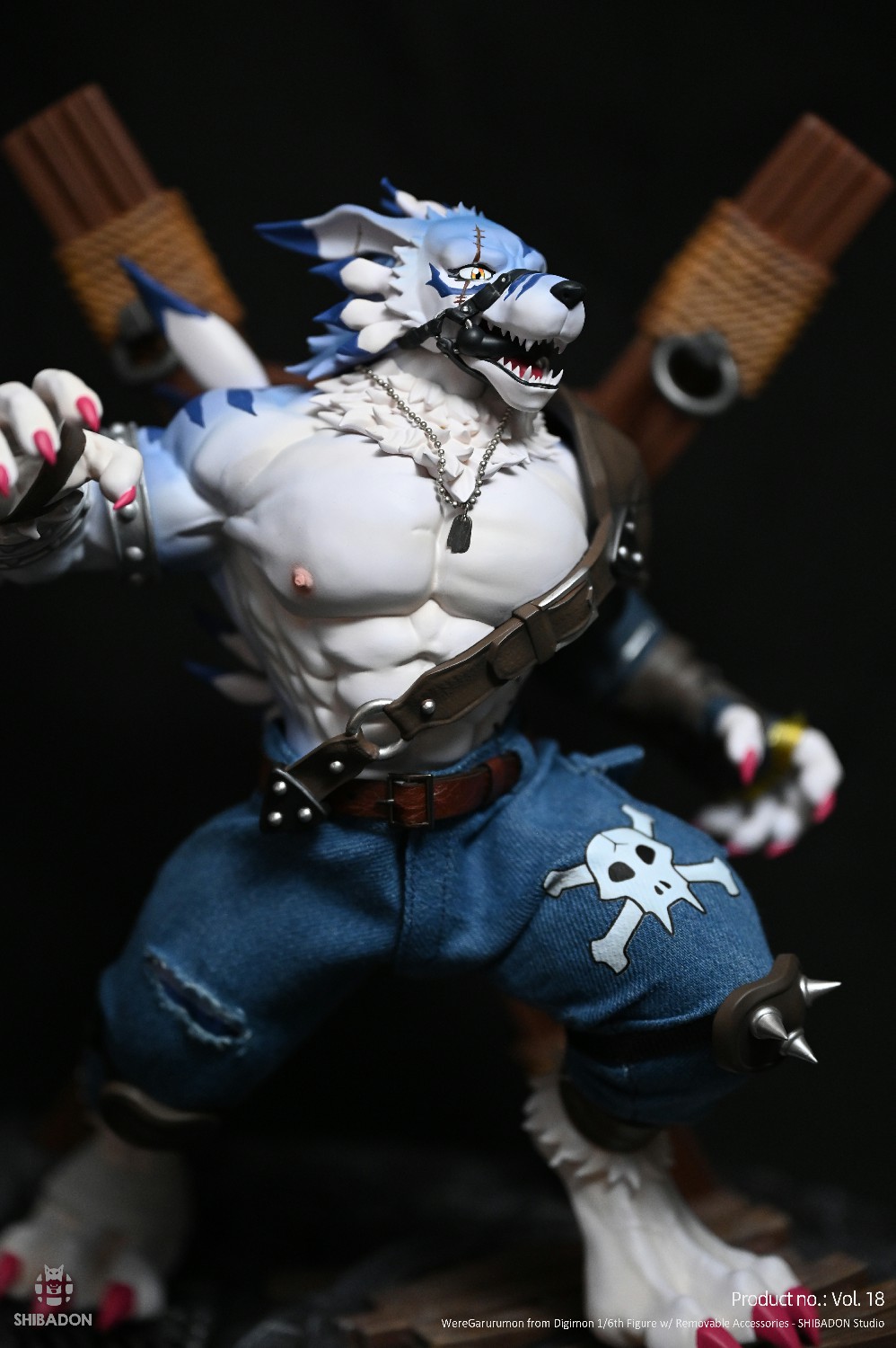 Shibadon Studio - Digimon Were Garurumon Statue(GK) (Adult 18+)-