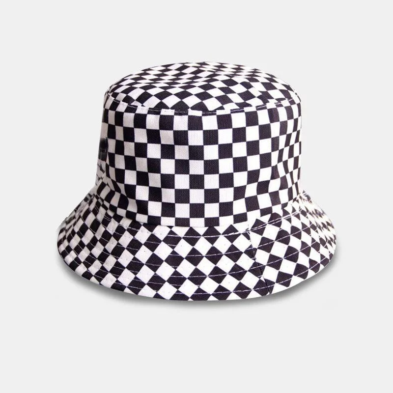 Checkered Bucket Hat