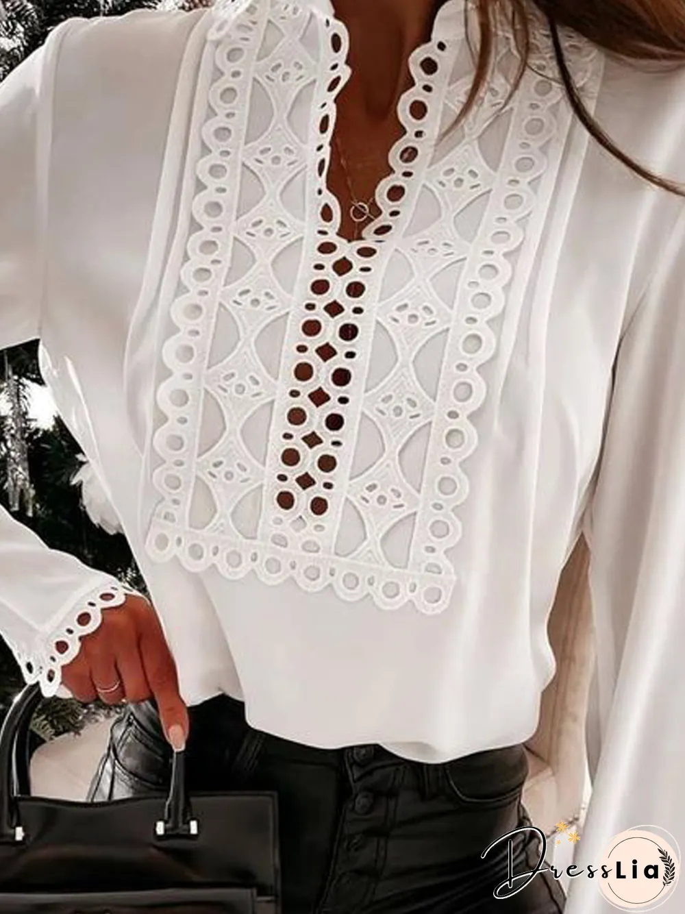 Casual Loose Notched Tops