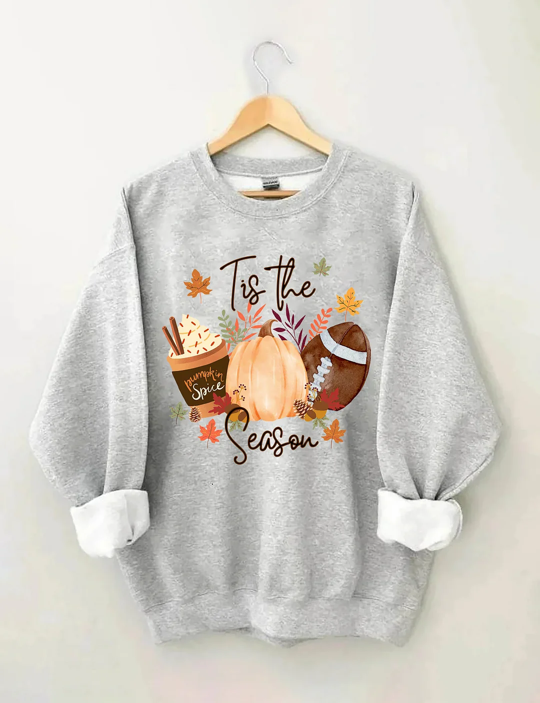 Flannels Bonfires Football Pumpkins Sweatshirt
