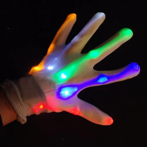 Hot-selling Halloween Gloves With Led Lights-elleschic
