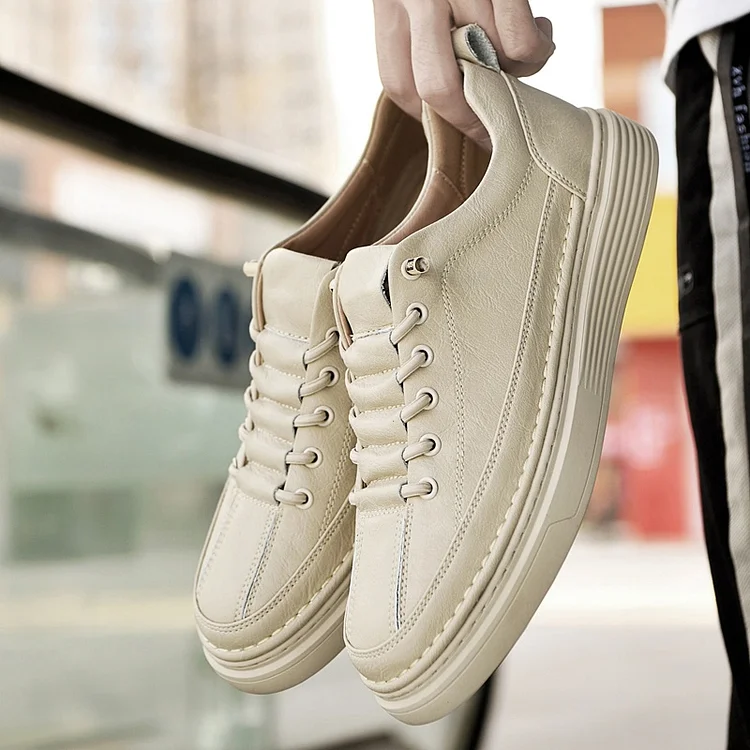 Kakacloud Soft Bottom Elastic Force Men's Sneakers New Breathable Flat Casual Shoes Fashion One Pedal Loafers High End Brand Shoes for Men