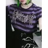 Letter Striped Baby Crop Top