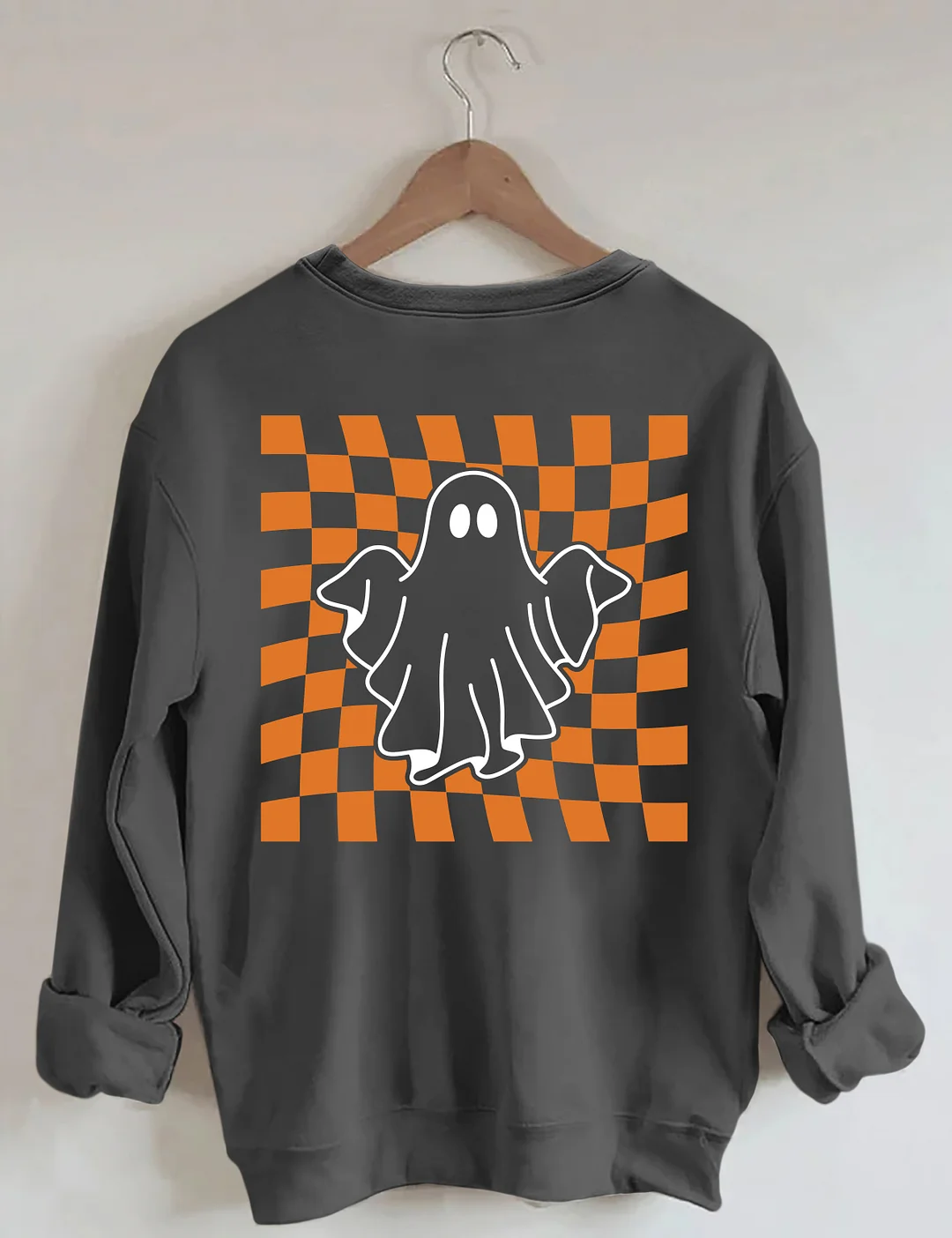 Ghost Outline Spooky Season Sweatshirt