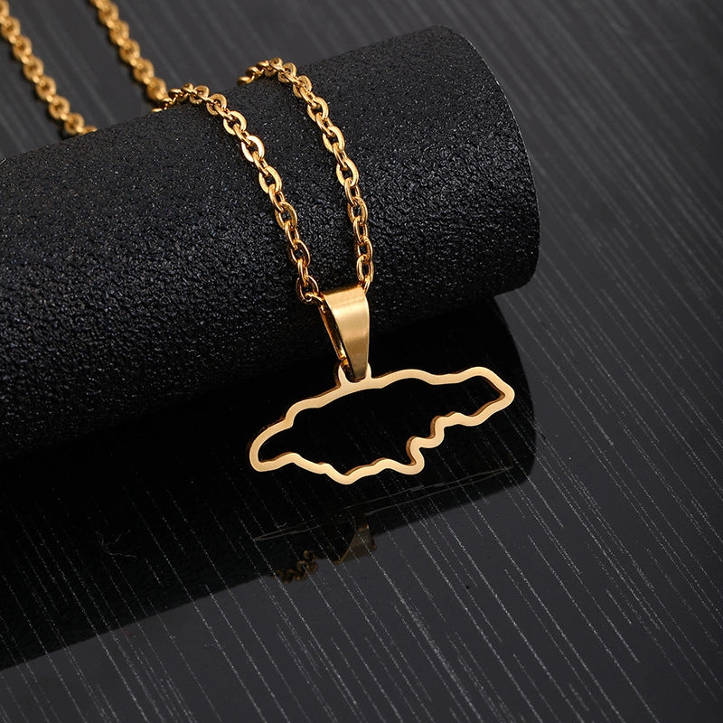 Fashion Geometric Stainless Steel Plating None 18K Gold Plated Unisex Necklace