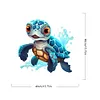 Sea Turtle-Paint by Numbers Acrylic Painting 40*40CM(Watercolor)
