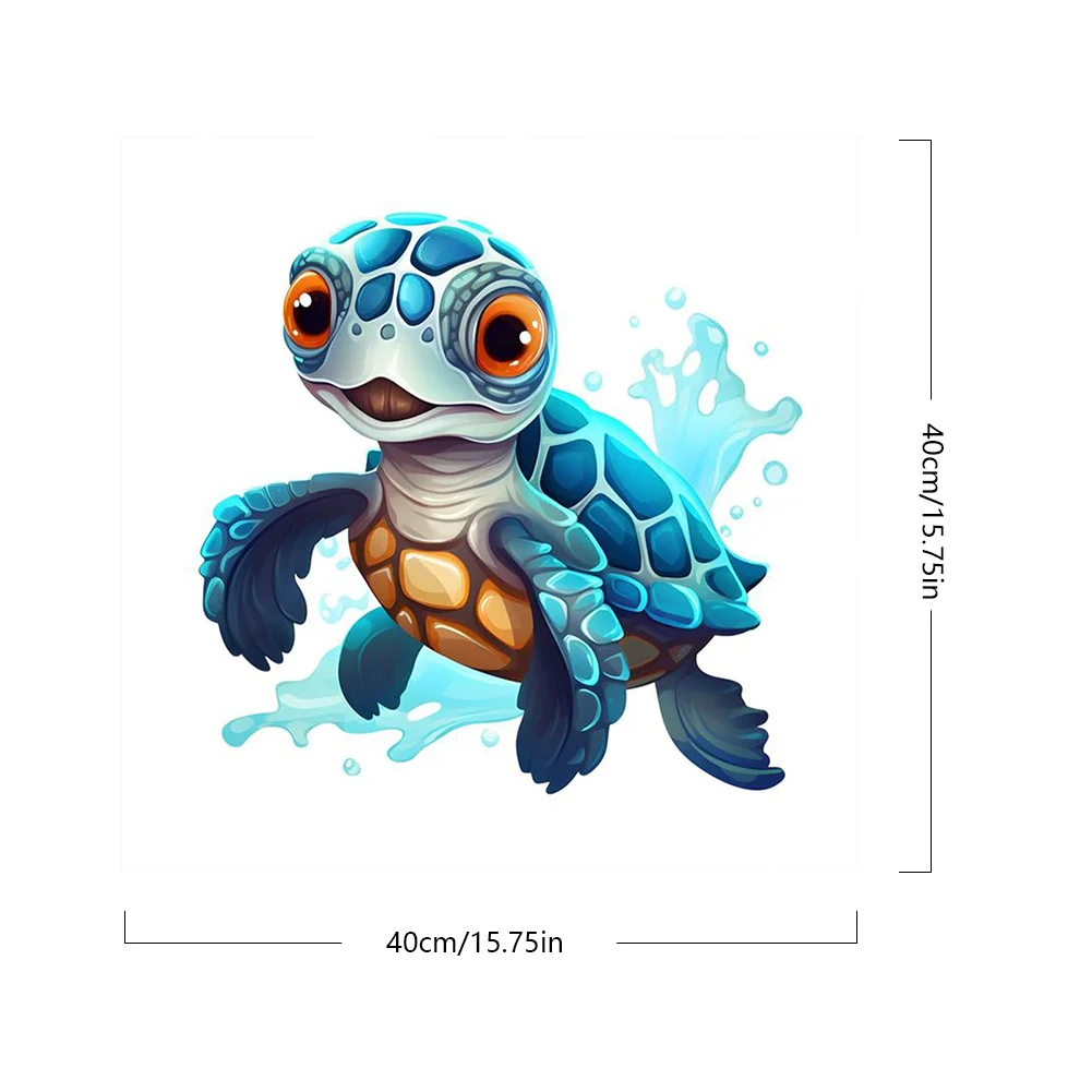 DIY Paint By Number 40*40cm - Turtle