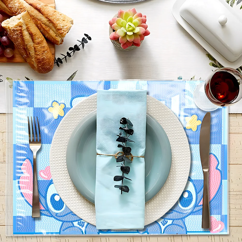 DIY Stitch Diamond Painting Placemat Diamond Crafts Projects for Kids Adults