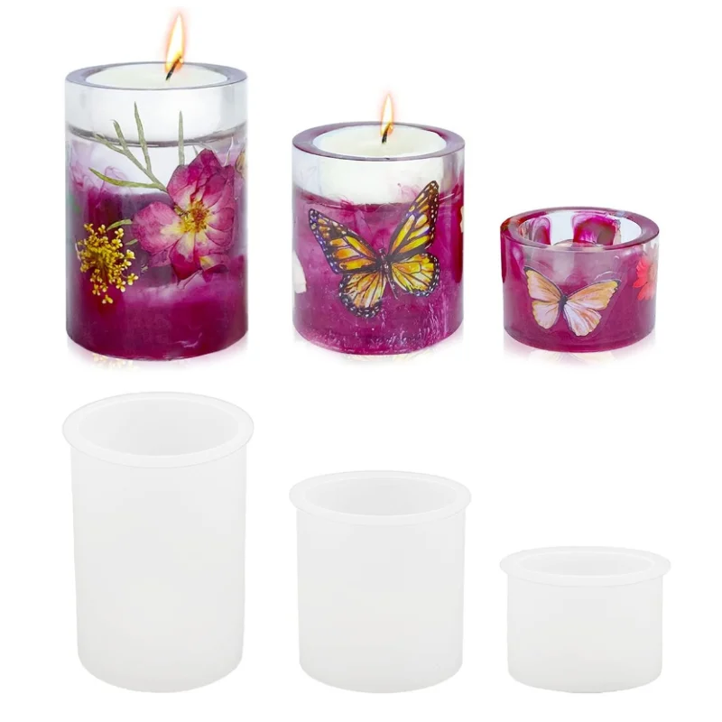 3 Size Tealight Candle Holder Resin Molds