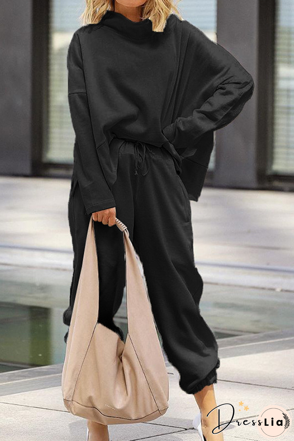 Solid Stand Collar Two Pieces Sets