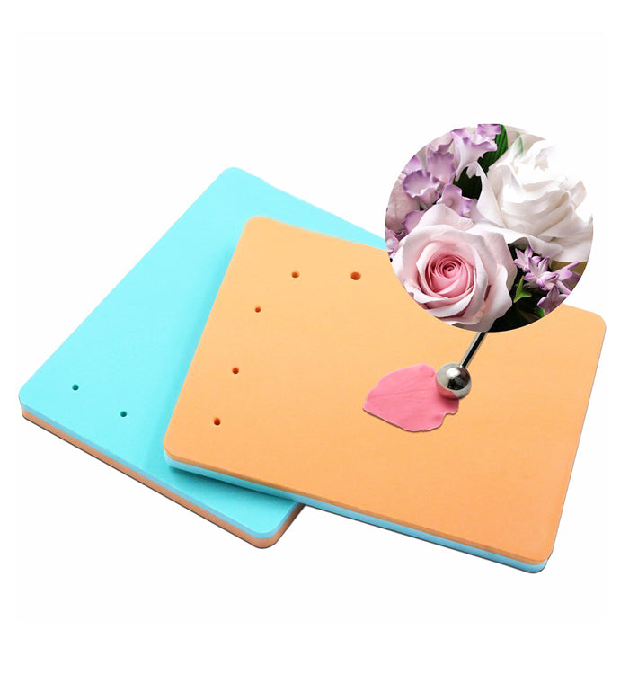 Double-Sided Five-Hole Fondant Cake Mat Square Sponge Foam Pad DIY Tool Mould