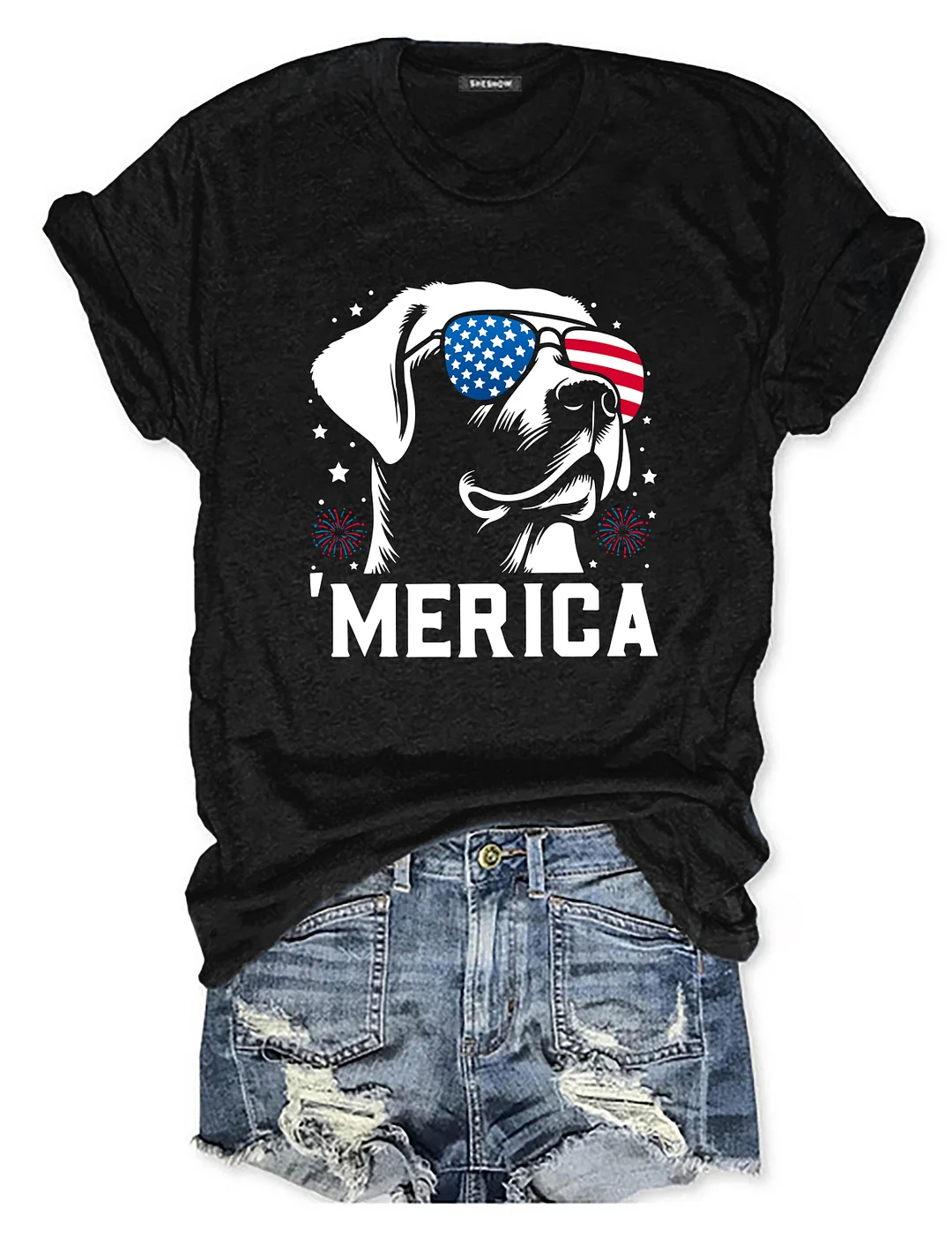 Labrador Retriever 'Merica 4th Of July T-shirt