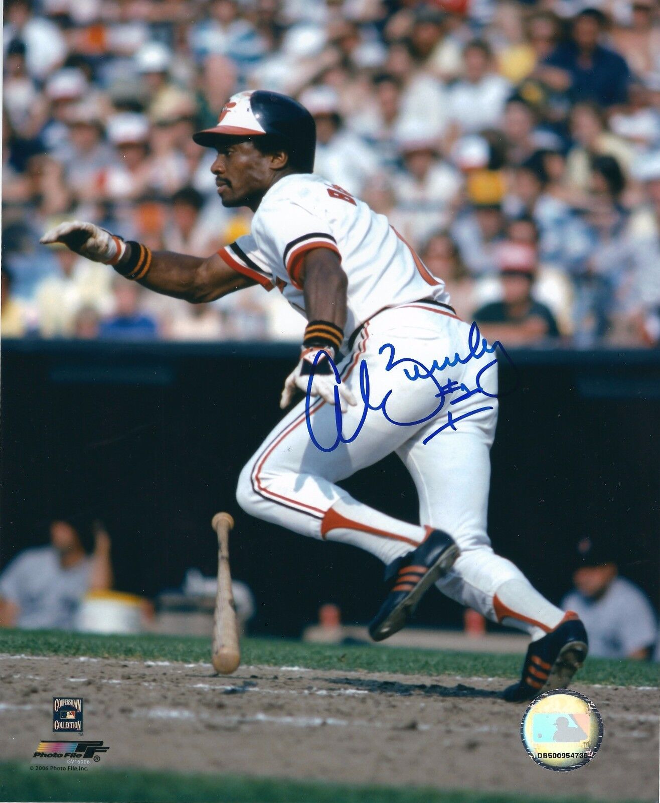 Autographed AL BUMBRY Baltimore Orioles 8x10 Photo Poster painting- COA