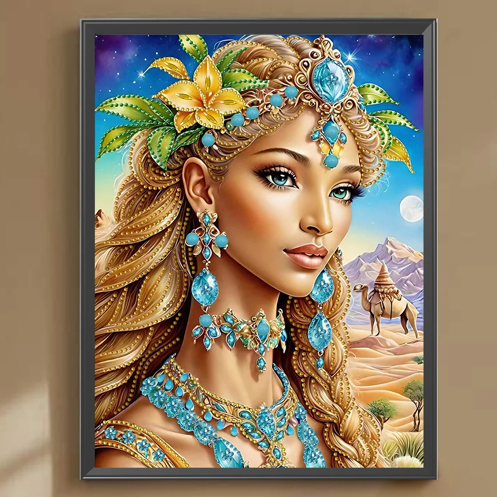 Diamond Painting - Partial Special Shaped Drill - Beauty(Canvas|30*30cm)