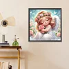 5D diy volle runde bohrer diamant malerei engel mädchen rosa rose kit kunst 30x30cm