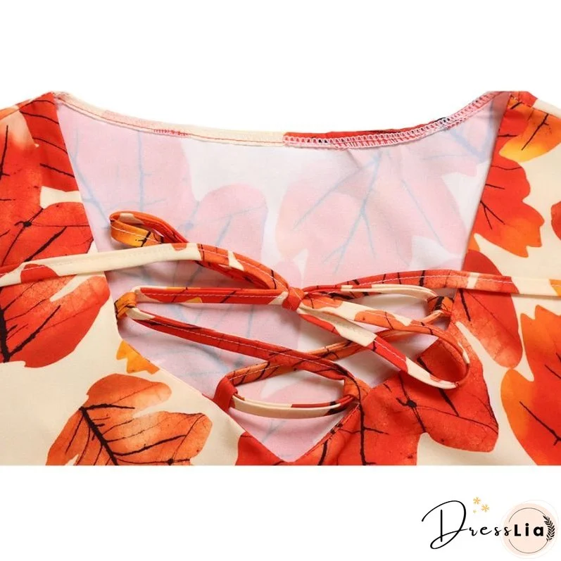 Flower Printed Wide Leg Pant Set