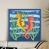 Little Seahorse-9CT Stamped Cross Stitch Bead Embroidery 20*20cm