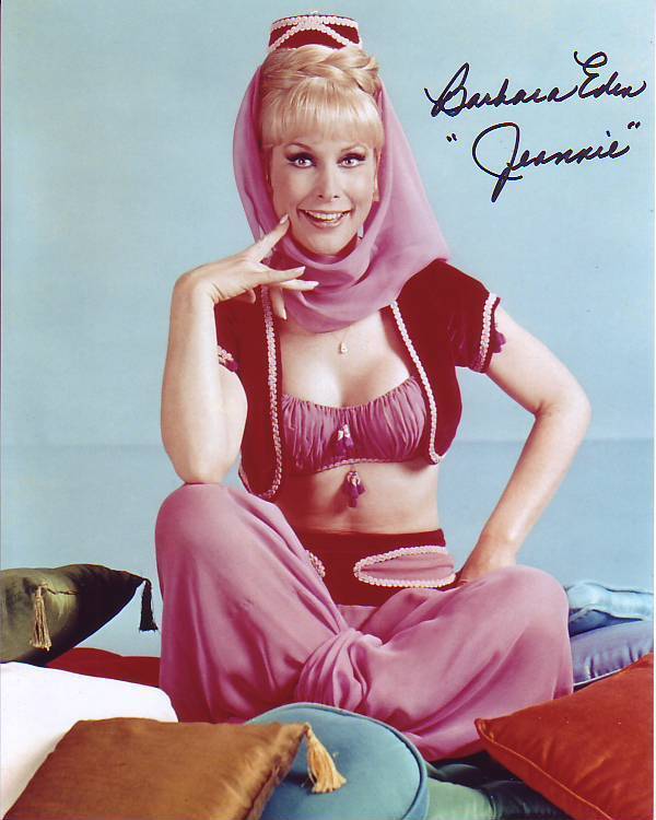 BARBARA EDEN Signed Autographed I DREAM OF JEANNIE Photo Poster painting