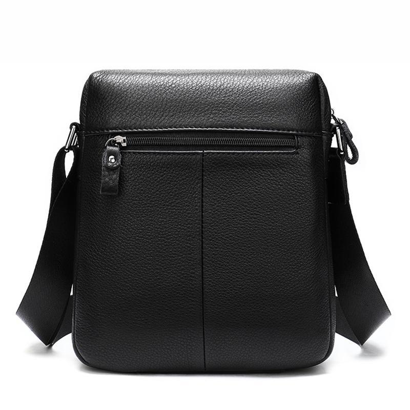 Mens Casual Business Black Messenger Bag With Large Capacity