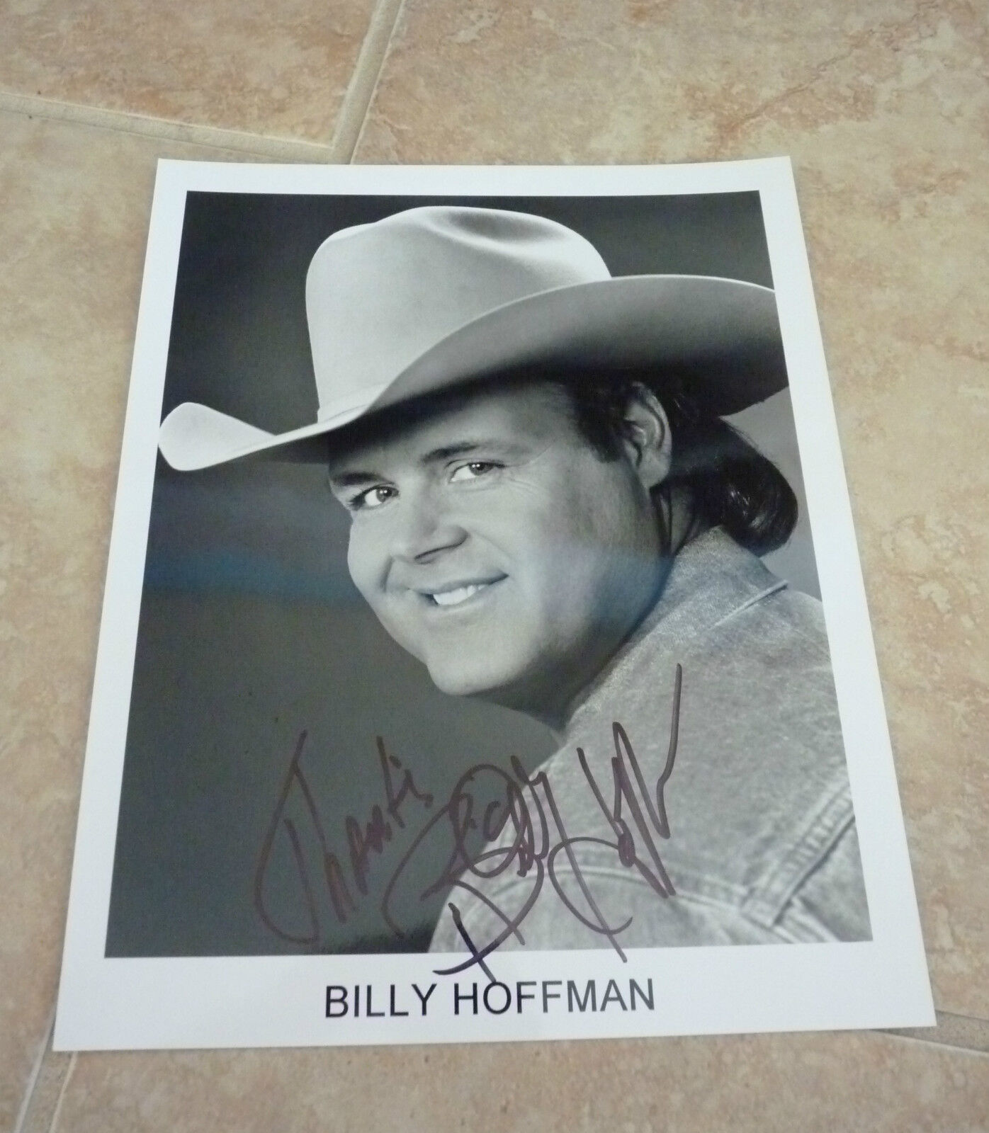 Billy Hoffman Country Music Signed Autograph Promo Photo Poster painting 8x10