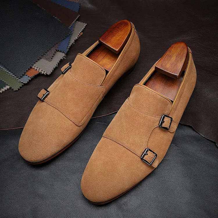 Men's Fashion Suede Dress Loafer Shoes
