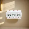 3 Horizontal Socket Power Adapter Power Converter Socket for Living Room Bedroom