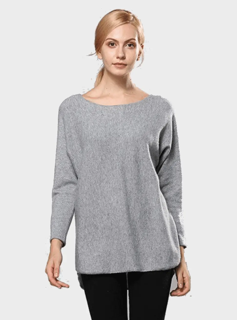  thdmladies Round Neck Slim Cashmere Sweater thedmladies
