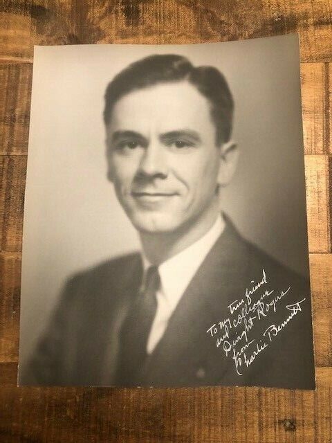 Signed/Inscribed B/W Photo Poster painting of Charles Bennett to Dwight Rogers / Florida Rep.