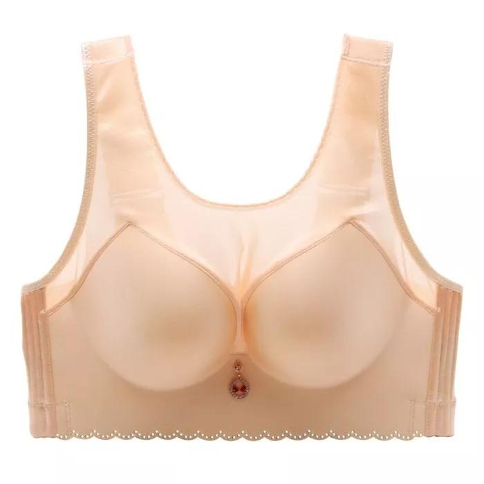  thdmladies Full Cup No Steel Ring Ultra-thin Yoga Sports Bra thedmladies
