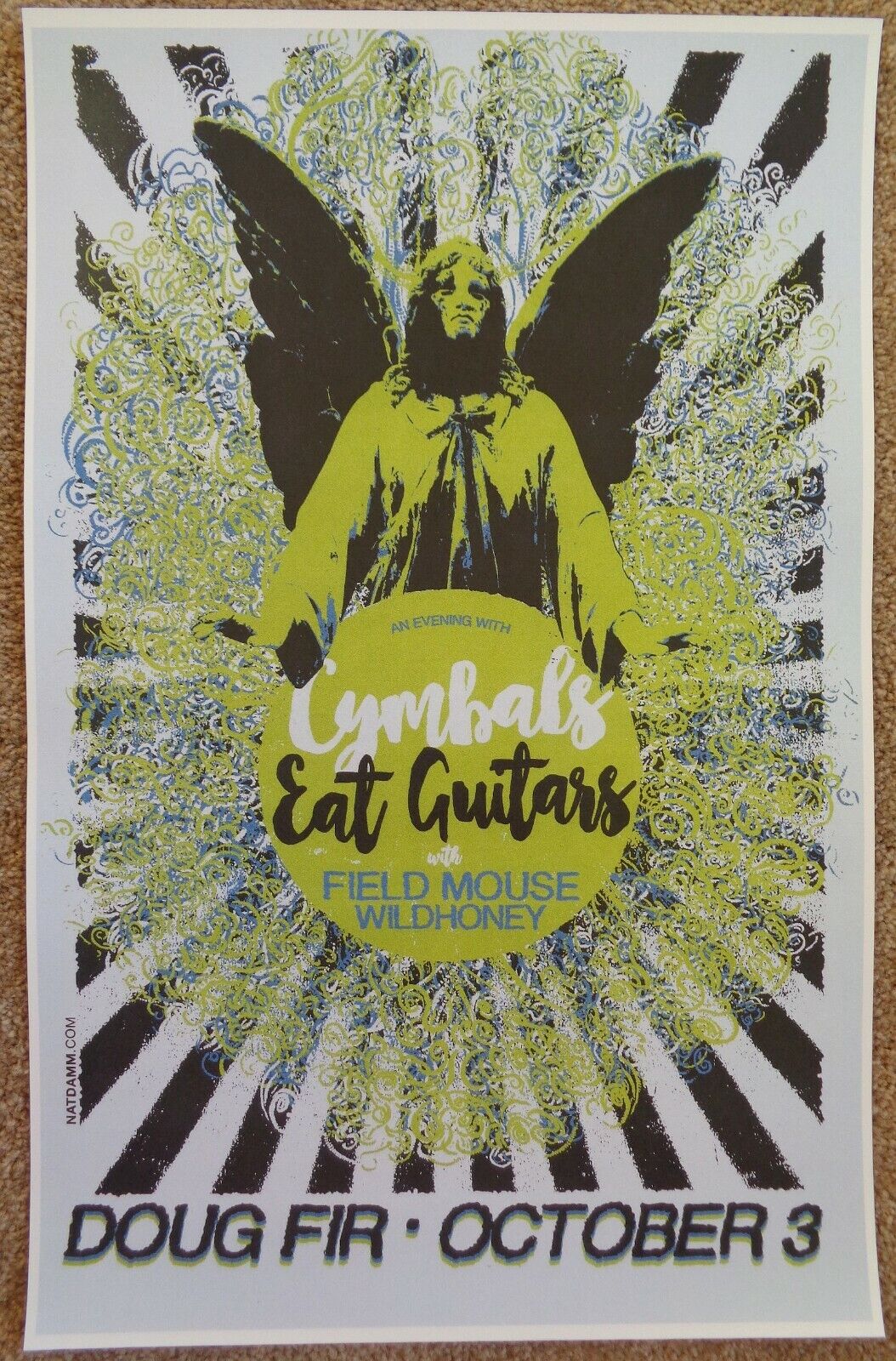 CYMBALS EAT GUITARS 2016 POSTER Gig Concert Portland Oregon