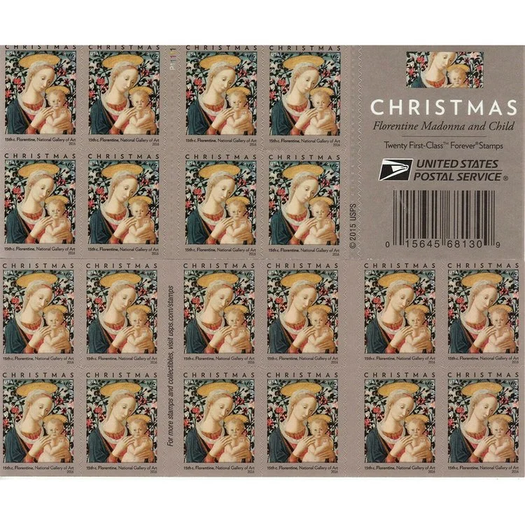 (2016) USPS Florentine Madonna and Child Forever Stamps
