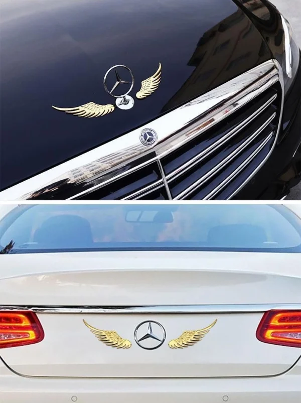 Car Decoration Wings Three-dimensional Car Logo Personalized Decoration [one pair]