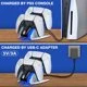 QQV PS5 Controller Charger Station Compatible with Playstation 5,Dual Fast Charging PS5 Charging Station- White