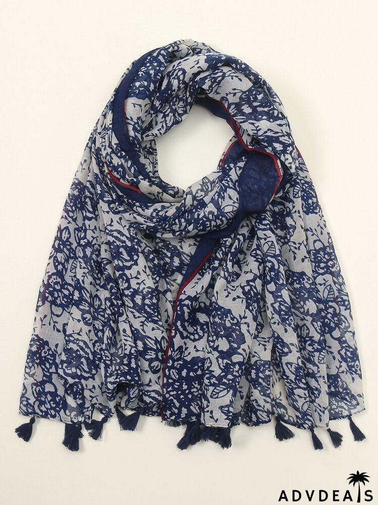 Tassel Decor Scarf