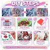 Rainy Beaded Girl Special Shaped 5D DIY Partial Drill Diamonds Dots Gem Art Kits for Adults Beginners Home Decor Diamond Dots Paintings Diamonds Paintings Gem Art 11.81 X11.81inch
