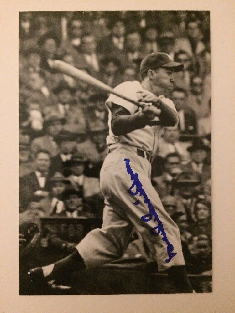 Duke Snider Autographed Photo Poster painting Brooklyn Dodgers Mets HOF Signed